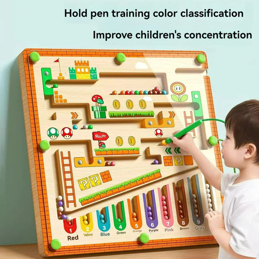 Educational Magnetic Maze for Children – Development of Concentration and Logical Thinking