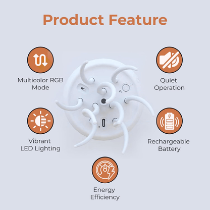 Lampe méduse à DEL avec éclairage RVB changeant de couleur et commande vocale – Ambiance apaisante pour usage intérieur