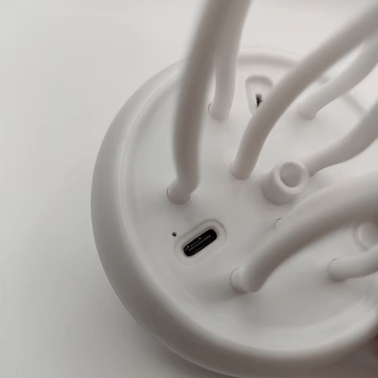 Lampe méduse à DEL avec éclairage RVB changeant de couleur et commande vocale – Ambiance apaisante pour usage intérieur