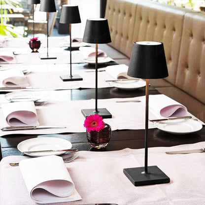 Lampe de table à DEL rechargeable sans fil – 10 couleurs, commande tactile, étanche IP65 pour intérieur et extérieur