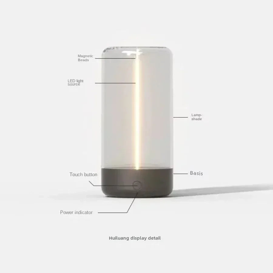 Portable Magnetic Filament Ambient Lamp USB – Ambient Light for Living Room and Bedroom, Modern and Rechargeable Design