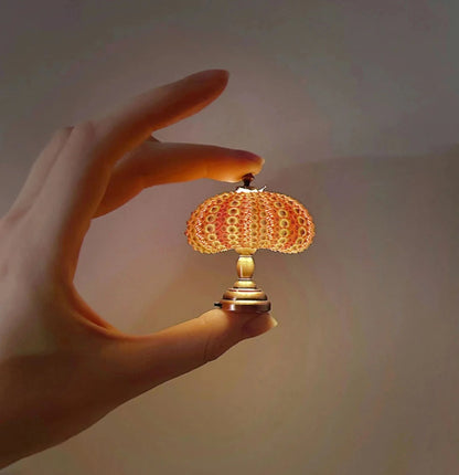 Lampe de chevet en forme d'oursin de mer à DEL pour enfants – Lampe de nuit décorative avec lumière douce et chaude, idéale pour la chambre d'une fille