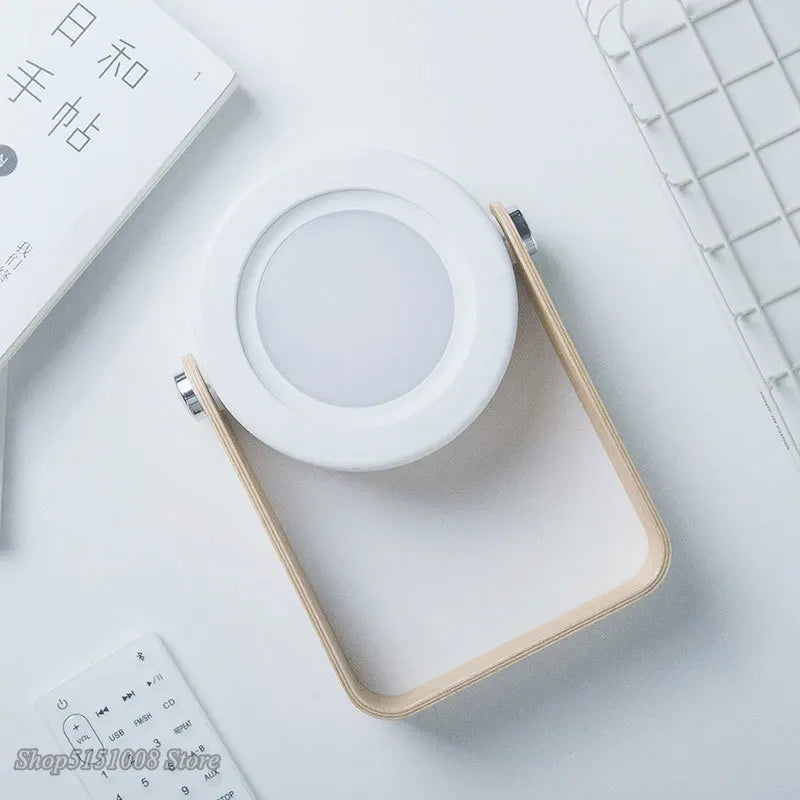 Lampe de lecture pliable à DEL avec poignée en bois – Lampe de lecture rechargeable par USB et portable