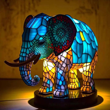 Lampe de table animale à DEL en résine – Décor sirène, mouton, hibou et tortue pour la maison
