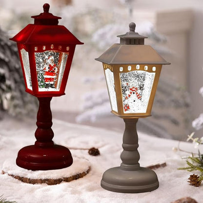 Lampes de table de Noël illuminées - Décorations en forme de Père Noël, Bonhomme de neige et Sapin de Noël