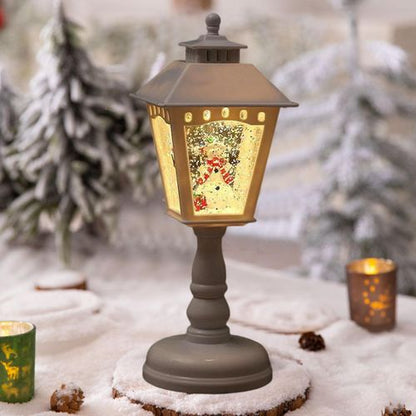 Lampes de table de Noël illuminées - Décorations en forme de Père Noël, Bonhomme de neige et Sapin de Noël