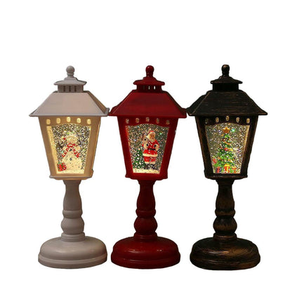 Lampes de table de Noël illuminées - Décorations en forme de Père Noël, Bonhomme de neige et Sapin de Noël
