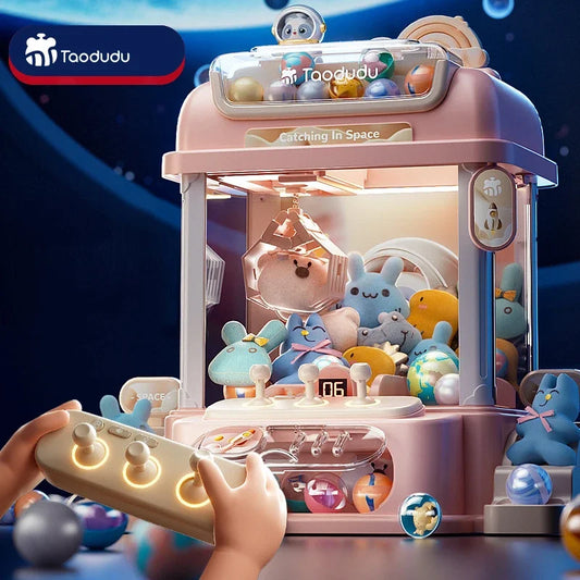 Large DIY Claw Machine Toy for Kids – Coin Operated Mini Crane Game with Music
