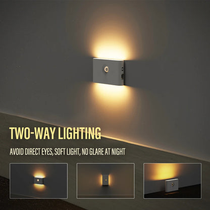 Luma Motion Sensor Night Light | LED, Wireless USB Charging, Soft Illumination