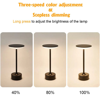 Luma Touch Lamp | USB Rechargeable, Dimmable Bedside Light