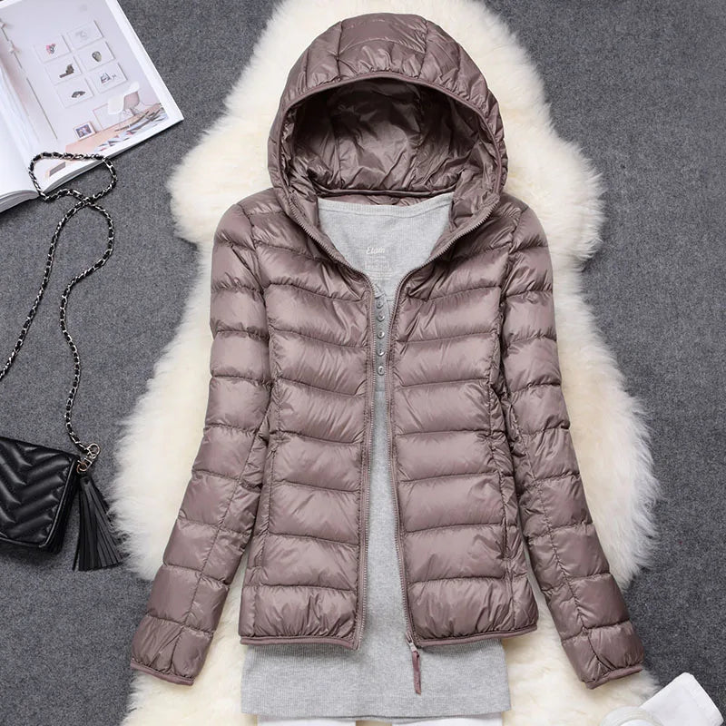 Luna Down Jacket | Hooded, Packable Travel