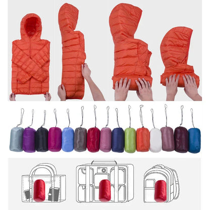Luna Down Jacket | Hooded, Packable Travel