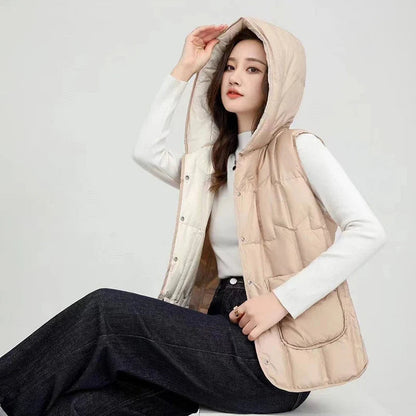 Luna Down Vest | Lightweight, Hooded