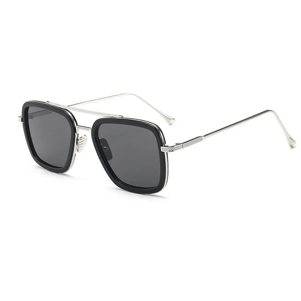 Lunettes de soleil fines noires rectangulaires pour femmes avec protection UV400 – Accessoire élégant et confortable