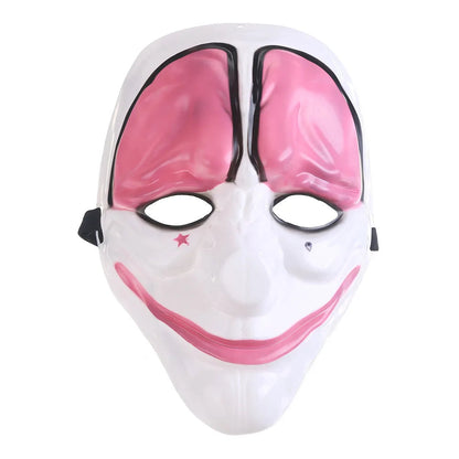 Masque de Clown d'Halloween en PVC pour Déguisement – Masque Complet Inspiré de Payday 2