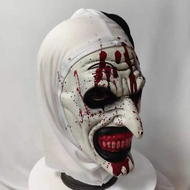 Masque de Clown Effrayant en Latex pour Halloween – Costume Terrifiant Unisexe