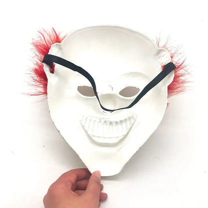 Masque de Clown Horreur Rétro pour Halloween – Masque Unisexe avec Détails Usés