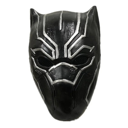 Black Panther Cosplay Mask in Silica Gel for Halloween 2025
