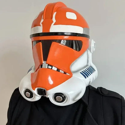 Masque de cosplay Mandalorien pour Halloween 2025 – Casque unisexe avec visière sombre