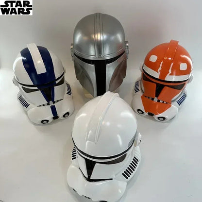 Masque de cosplay Mandalorien pour Halloween 2025 – Casque unisexe avec visière sombre