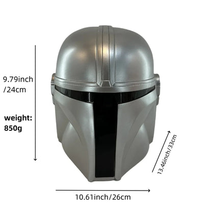 Masque de cosplay Mandalorien pour Halloween 2025 – Casque unisexe avec visière sombre