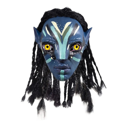 Masque en caoutchouc Na'vi pour adultes – Accessoire d'Halloween et événements à thème