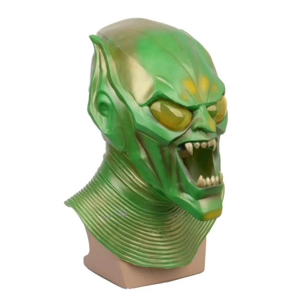 Masque de Démon d'Halloween en Latex pour Adulte – Costume Complet avec Détails Sculptés