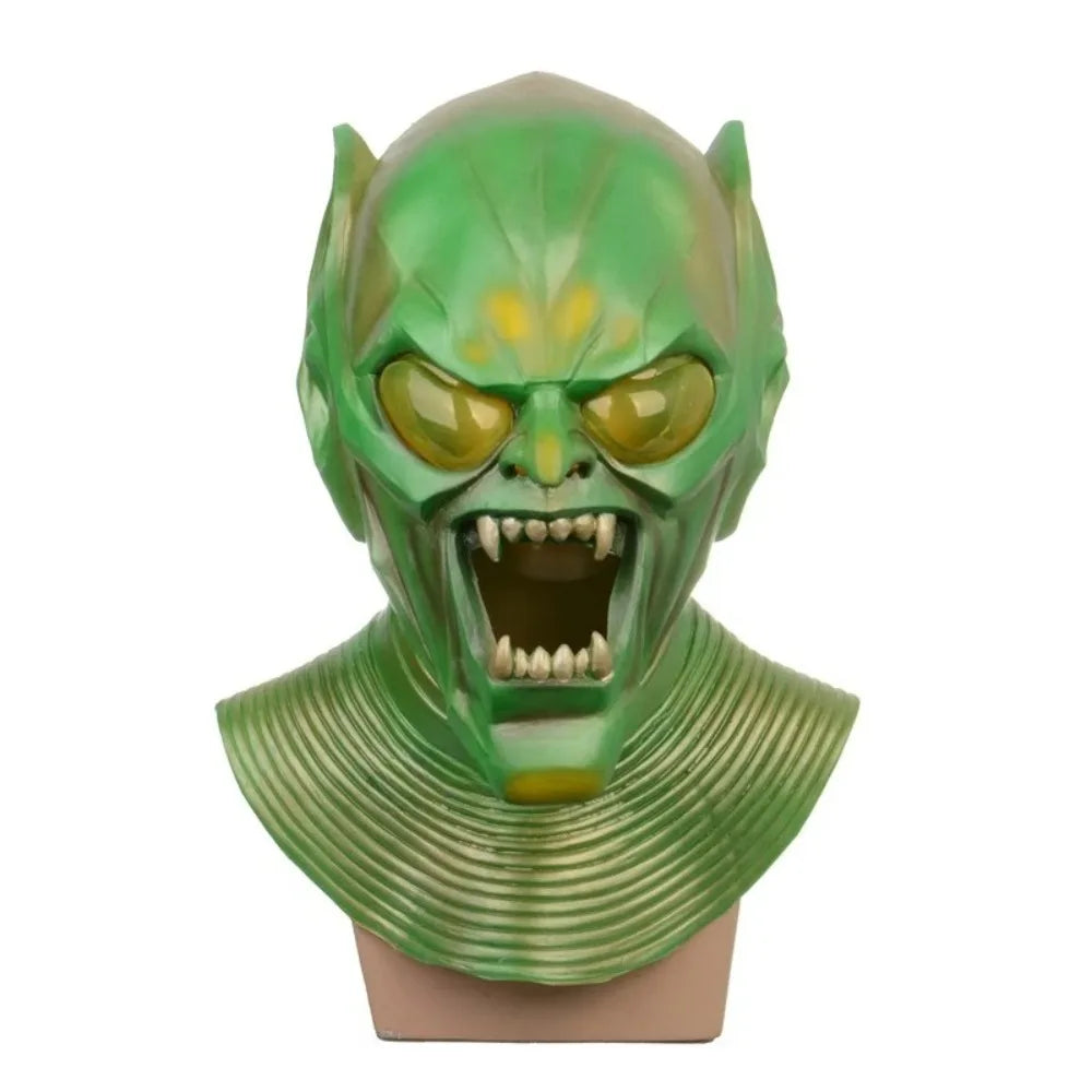 Masque de Démon d'Halloween en Latex pour Adulte – Costume Complet avec Détails Sculptés