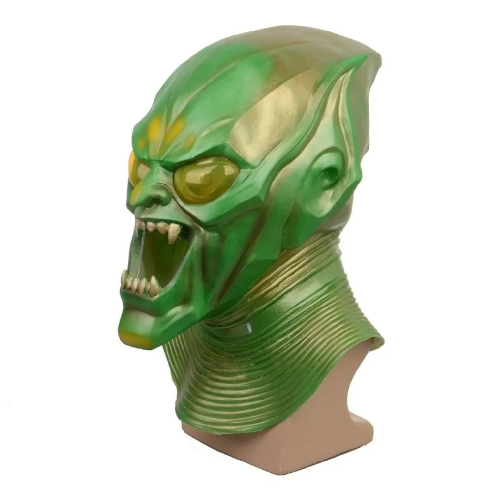 Masque de Démon d'Halloween en Latex pour Adulte – Costume Complet avec Détails Sculptés
