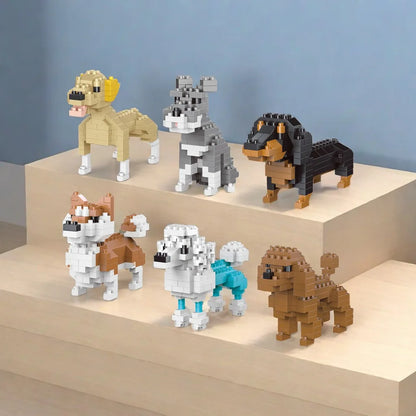 Jouet de Blocs de Construction Mini Teckel – Ensemble de Construction Amusant et Éducatif pour Tous les Âges