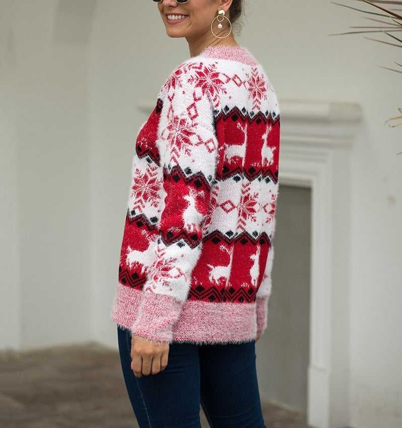 Mira Cozy Pullover | Oversized Mink-Hair Knit