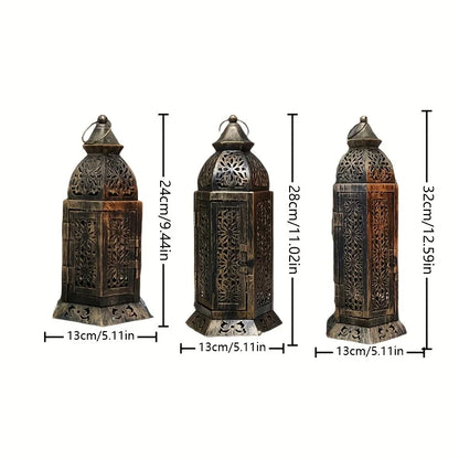 Mira Lantern Candelabra | Metal Retro Moroccan Design
