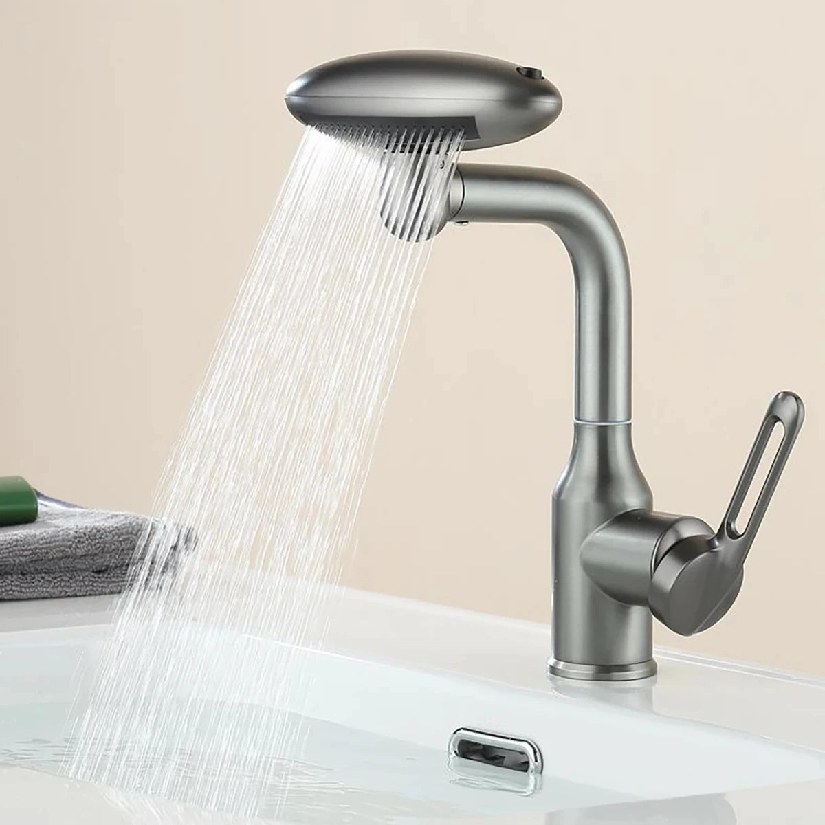 Robinet cascade Mira | 4 modes de sortie d'eau, rotation à 360°