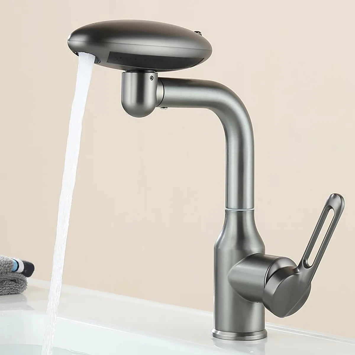 Robinet cascade Mira | 4 modes de sortie d'eau, rotation à 360°