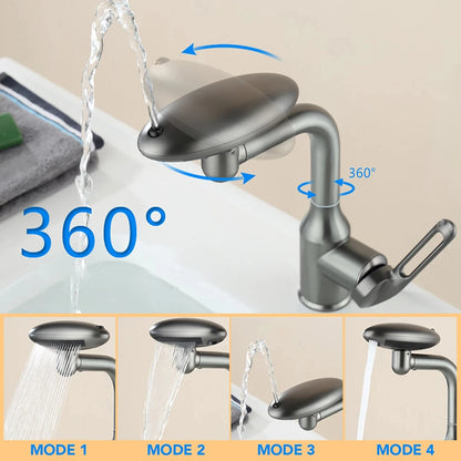 Robinet cascade Mira | 4 modes de sortie d'eau, rotation à 360°