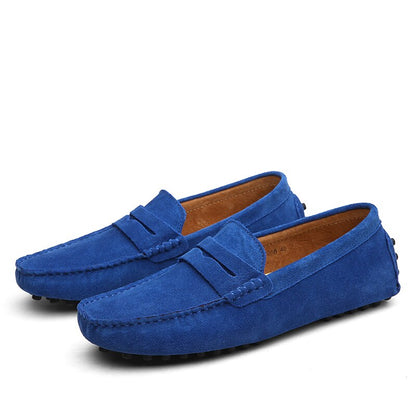Mocassins décontractés en daim pour hommes – Confort et élégance en noir et autres couleurs