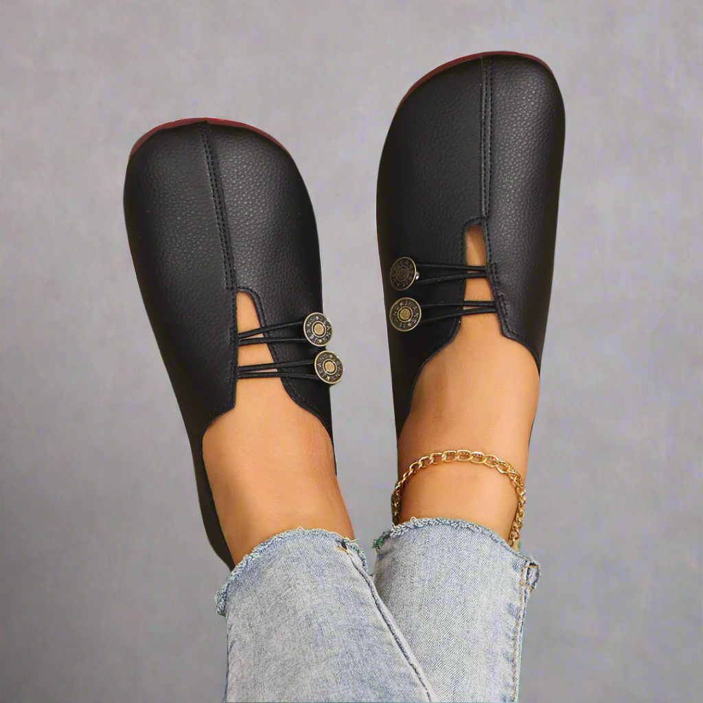 Mocassins en cuir de chèvre de qualité supérieure pour femmes – Confort et élégance pour le port quotidien