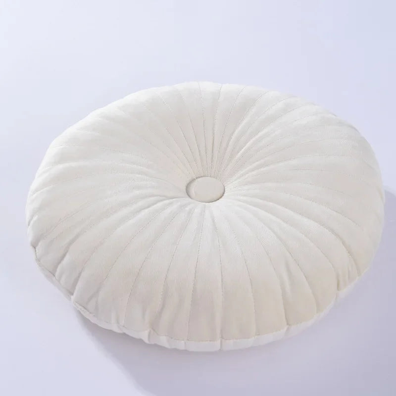 Nora Pumpkin Pillow | Soft Velvet, Embroidered Design