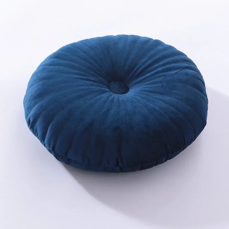 Nora Pumpkin Pillow | Soft Velvet, Embroidered Design
