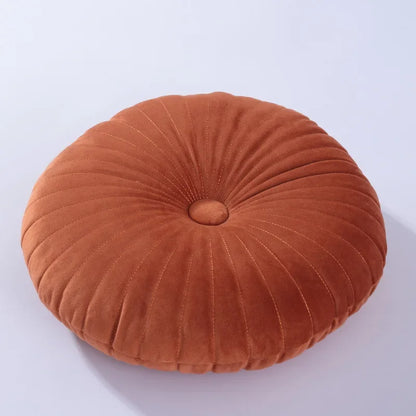 Nora Pumpkin Pillow | Soft Velvet, Embroidered Design