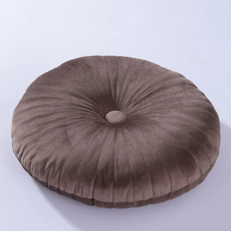Nora Pumpkin Pillow | Soft Velvet, Embroidered Design