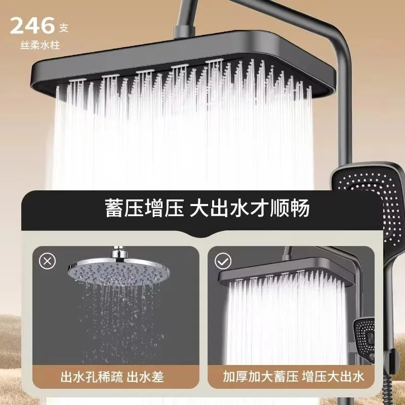 Nova Rain Shower Head | High Pressure, 360° Swivel