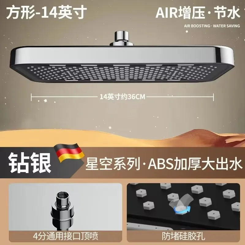 Nova Rain Shower Head | High Pressure, 360° Swivel