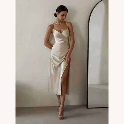 Robe longue élégante sans bretelles pour femme pour le soir - Confort et style, idéale pour les mariages et les événements formels