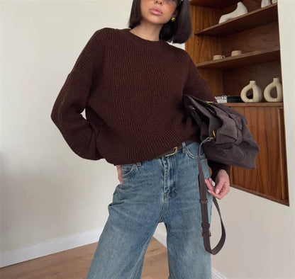 Oasis Knit Sweater | Oversized, Ribbed Design