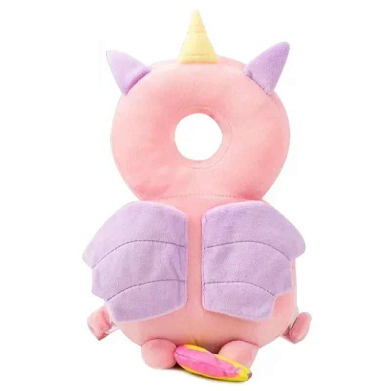 Coussin de Protection pour Bébé – Casque Anti-Chute Mignon en Tencel 3D et Coton PP – Sécurité et Confort 33 x 19 cm