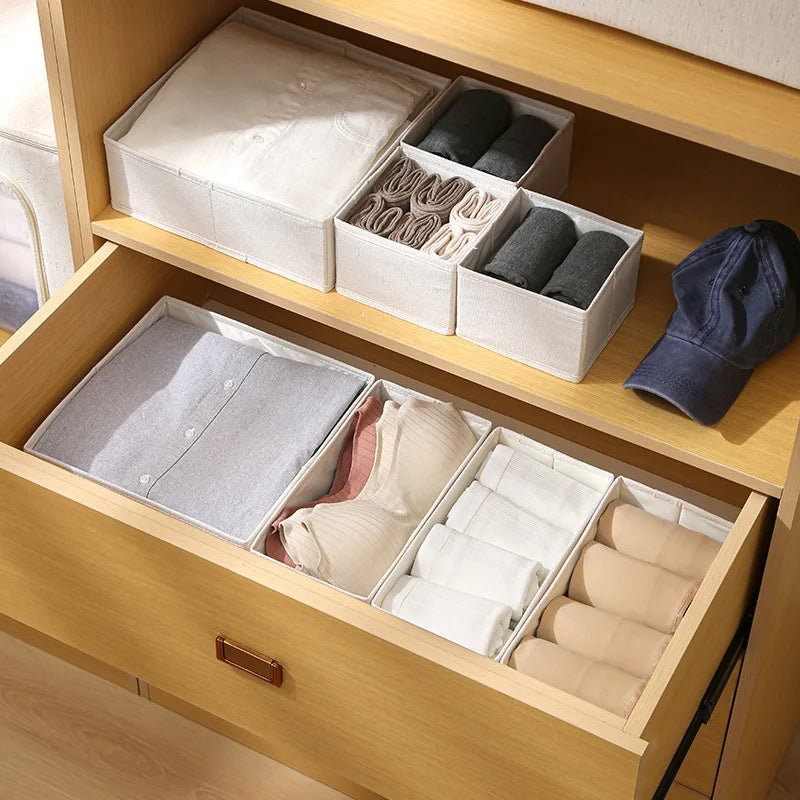 Foldable Organizer for Bras and Underwear – Efficient Storage for Drawers and Closets in Durable Fabric