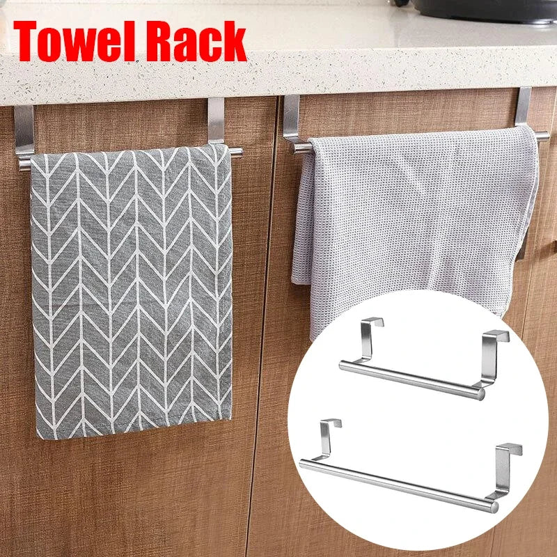Porte-serviettes en acier inoxydable – Ensemble de 3 pour salle de bain et cuisine