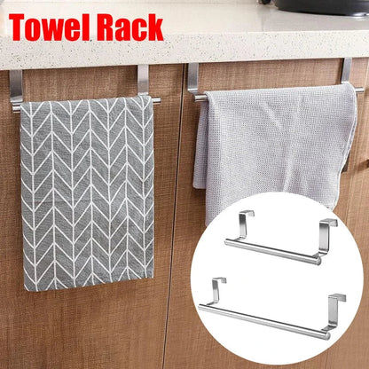Porte-serviettes en acier inoxydable – Ensemble de 3 pour salle de bain et cuisine