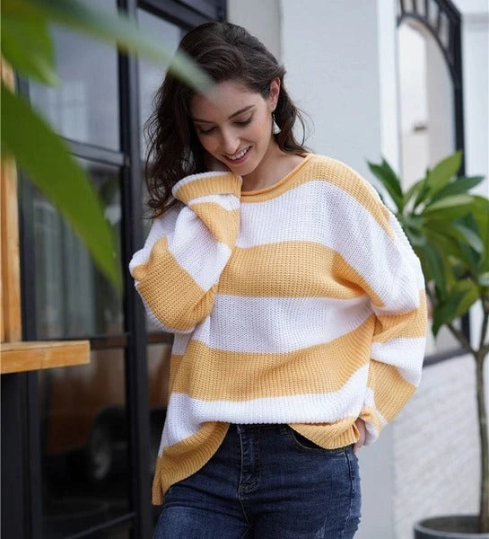 Oriana Sweater | Boxy Cropped Ribbed Knit